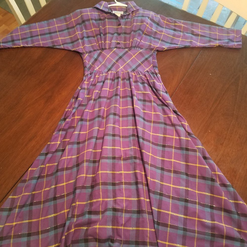 Vintage Purple Plaid Dress by Sprouts